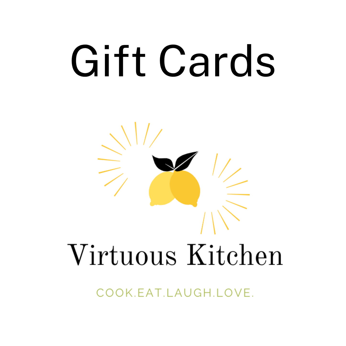 Virtuous Kitchen Gift Card